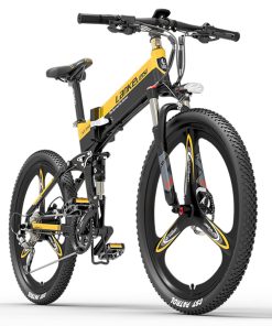 LANKELEISI XT750 Electric Bike Sports Version 26*1.95 Inch Kenda Tire 500W Motor 35KM/H 48V 14.5Ah Battery 100KM Range Shimano 27 Speed - Yellow 4 LANKELEISI XT750 Electric Bike Sports Version 26*1.95 Inch Kenda Tire 500W Motor 35KM/H 48V 14.5Ah Battery 100KM Range Shimano 27 Speed - Yellow -rockbros-shop LANKELEISI XT750 Sports Version Electric Bike Yellow 502663 2
