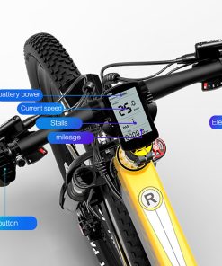 LANKELEISI XT750 Electric Bike Sports Version 26*1.95 Inch Kenda Tire 500W Motor 35KM/H 48V 14.5Ah Battery 100KM Range Shimano 27 Speed - Yellow 5 LANKELEISI XT750 Electric Bike Sports Version 26*1.95 Inch Kenda Tire 500W Motor 35KM/H 48V 14.5Ah Battery 100KM Range Shimano 27 Speed - Yellow -rockbros-shop LANKELEISI XT750 Sports Version Electric Bike Yellow 502663 3
