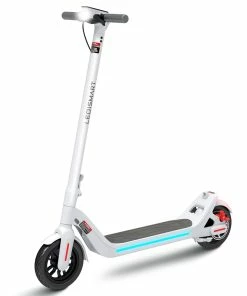 LEQISMART A8 Folding Electric Scooter 350W Motor 36V/10.4Ah Battery 9 Inch Tire - White