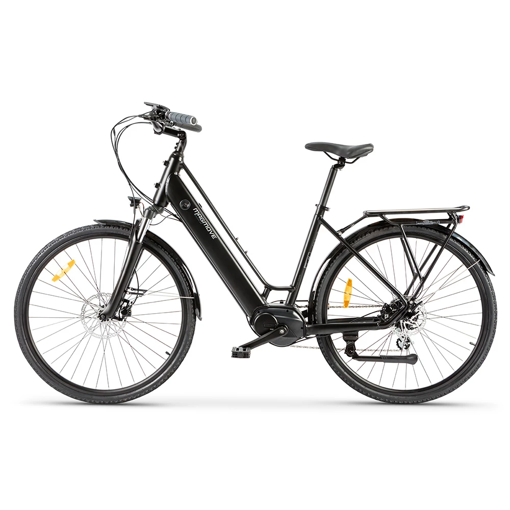 MAGMOVE CEH55M 28 Inch City Electric Bike Bafang Mid-Drive 250W Motor 25Km/h Speed 36V 13Ah LISHEN Detachable Battery 100KM Max Range 150KG Load Double Disc Brakes Shimano 8-Speed Gear Front Shock Absorption - Step Thru 5 MAGMOVE CEH55M 28 Inch City Electric Bike Bafang Mid-Drive 250W Motor 25Km/h Speed 36V 13Ah LISHEN Detachable Battery 100KM Max Range 150KG Load Double Disc Brakes Shimano 8-Speed Gear Front Shock Absorption - Step Thru - Image 3