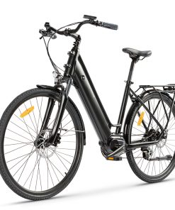MAGMOVE CEH55M 28 Inch City Electric Bike Bafang Mid-Drive 250W Motor 25Km/h Speed 36V 13Ah LISHEN Detachable Battery 100KM Max Range 150KG Load Double Disc Brakes Shimano 8-Speed Gear Front Shock Absorption - Step Thru