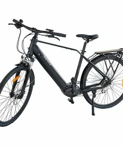 MAGMOVE CEH55M 28 Inch City Electric Bike Bafang Mid-Drive 250W Motor 25Km/h Speed 36V 13Ah LISHEN Detachable Battery 100KM Max Range 150KG Load Double Disc Brakes Shimano 8-Speed Gear Front Shock Absorption - Step Over