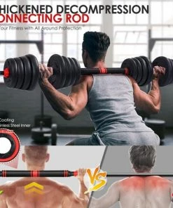 MOVTOTOP 2-in-1 Adjustable Dumbbell Set, 30kg Total Weight, 16Pcs 1.25/1.5/2.0/2.5kg Dumbbell Plates Training Tools -rockbros-shop MOVTOTOP 2 in 1 Adjustable Dumbbell Set 518555 1