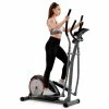 Merax Cross Portable Trainer Elliptical With LCD Display Equipment Stand For Home Exercises 8 Levels - Silver -rockbros-shop Merax Cross Portable Trainer Elliptical with LCD Display 426386 1