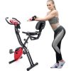 Merax X-Bike Exercise Bike Magnetic Folding Fitness Bike 2.5 Kg Flywheel LCD Display For Cardio Workout Cycling Indoor Exercise Training - Black Red 2 Merax X-Bike Exercise Bike Magnetic Folding Fitness Bike 2.5 Kg Flywheel LCD Display For Cardio Workout Cycling Indoor Exercise Training - Black Red -rockbros-shop Merax X Bike Magnetic Folding Fitness Bike Black 892921 1 1