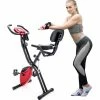 Merax X-Bike Exercise Bike Magnetic Folding Fitness Bike 2.5 Kg Flywheel LCD Display For Cardio Workout Cycling Indoor Exercise Training - Black Red 2 Merax X-Bike Exercise Bike Magnetic Folding Fitness Bike 2.5 Kg Flywheel LCD Display For Cardio Workout Cycling Indoor Exercise Training - Black Red -rockbros-shop Merax X Bike Magnetic Folding Fitness Bike Black 892921 1 1