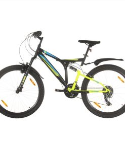 Mountain Bike 21 Speed 26 Inch Wheel 49 Cm Black