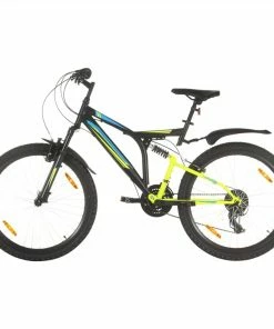 Mountain Bike 21 Speed 26 Inch Wheel 49 Cm Black