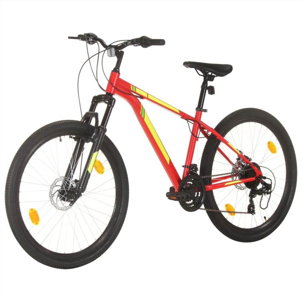 Mountain Bike 21 Speed 27.5 inch Wheel 38 cm Red Mountain Bike 21 Speed 27.5 Inch Wheel 38 Cm Red -rockbros-shop Mountain Bike 21 Speed 27 5 inch Wheel 38 cm Red 457671 1