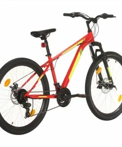 Mountain Bike 21 Speed 27.5 Inch Wheel 38 Cm Red -rockbros-shop Mountain Bike 21 Speed 27 5 inch Wheel 38 cm Red 457671 2