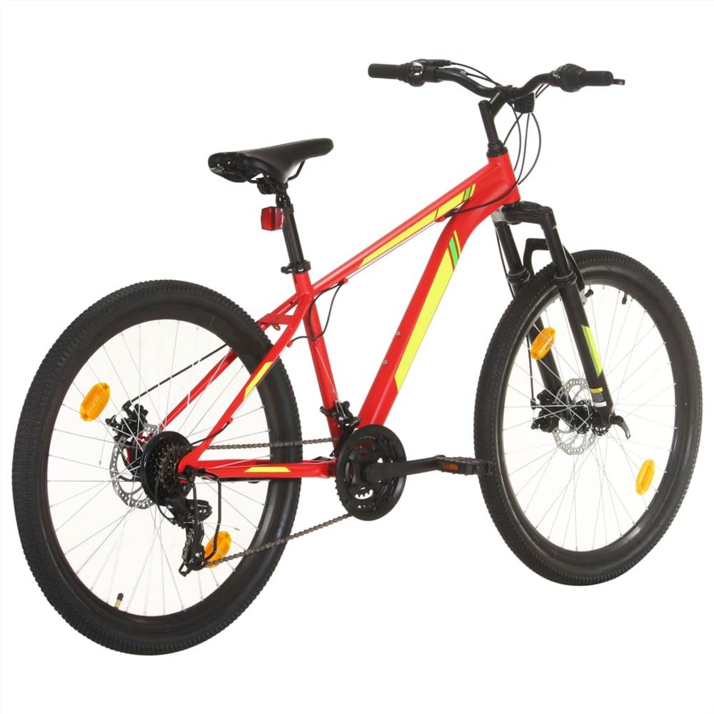 Mountain Bike 21 Speed 27.5 inch Wheel 38 cm Red Mountain Bike 21 Speed 27.5 Inch Wheel 38 Cm Red -rockbros-shop Mountain Bike 21 Speed 27 5 inch Wheel 38 cm Red 457671 2