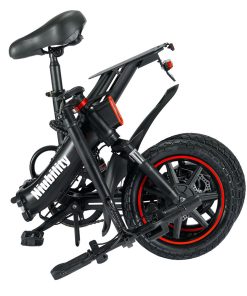 Niubility B14 Electric Moped Folding Bike 14 Inch 400W Motor 48V 15Ah Battery Up To 100KM Mileage Max 25km/h Double Disc Brake APP Control - Black -rockbros-shop Niubility B14 Folding Bike 14 inch 15Ah Battery up to 100KM 519188 5