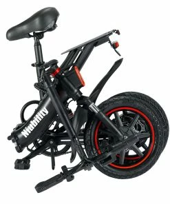 Niubility B14 Electric Moped Folding Bike 14 Inch 400W Motor 48V 15Ah Battery Up To 100KM Mileage Max 25km/h Double Disc Brake APP Control - Black -rockbros-shop Niubility B14 Folding Bike 14 inch 15Ah Battery up to 100KM 519188 5
