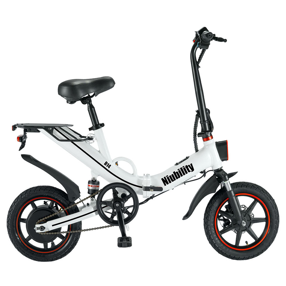 Niubility B14 Electric Moped Folding Bike 14 Inch 400W Motor 48V 15Ah Battery up to 100KM Mileage Max 25km/h Double Disc Brake APP Control - White Niubility B14 Electric Moped Folding Bike 14 Inch 400W Motor 48V 15Ah Battery Up To 100KM Mileage Max 25km/h Double Disc Brake APP Control - White -rockbros-shop Niubility B14 Folding Bike 14 inch 15Ah Battery up to 100KM 519189 0