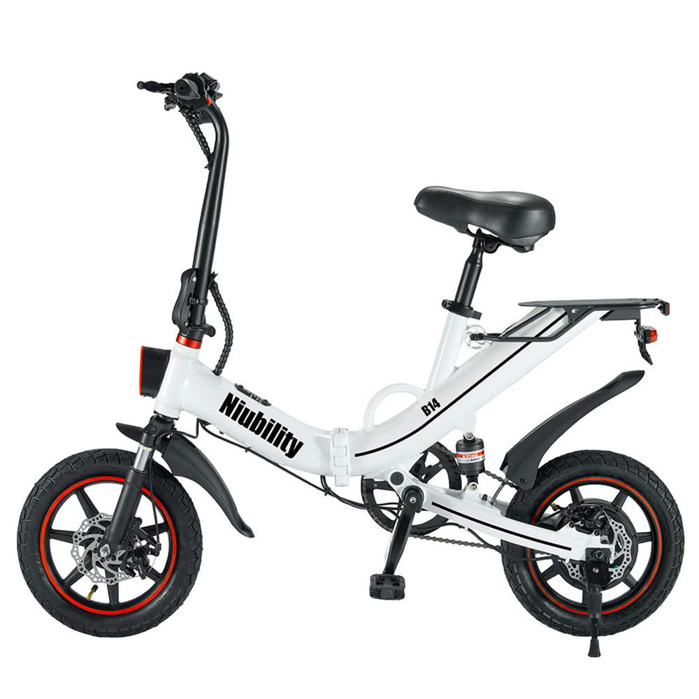 Niubility B14 Electric Moped Folding Bike 14 Inch 400W Motor 48V 15Ah Battery up to 100KM Mileage Max 25km/h Double Disc Brake APP Control - White Niubility B14 Electric Moped Folding Bike 14 Inch 400W Motor 48V 15Ah Battery Up To 100KM Mileage Max 25km/h Double Disc Brake APP Control - White -rockbros-shop Niubility B14 Folding Bike 14 inch 15Ah Battery up to 100KM 519189 1