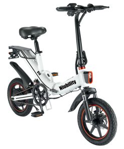 Niubility B14 Electric Moped Folding Bike 14 Inch 400W Motor 48V 15Ah Battery Up To 100KM Mileage Max 25km/h Double Disc Brake APP Control - White 4 Niubility B14 Electric Moped Folding Bike 14 Inch 400W Motor 48V 15Ah Battery Up To 100KM Mileage Max 25km/h Double Disc Brake APP Control - White -rockbros-shop Niubility B14 Folding Bike 14 inch 15Ah Battery up to 100KM 519189 2