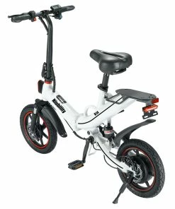 Niubility B14 Electric Moped Folding Bike 14 Inch 400W Motor 48V 15Ah Battery Up To 100KM Mileage Max 25km/h Double Disc Brake APP Control - White 11 Niubility B14 Electric Moped Folding Bike 14 Inch 400W Motor 48V 15Ah Battery Up To 100KM Mileage Max 25km/h Double Disc Brake APP Control - White -rockbros-shop Niubility B14 Folding Bike 14 inch 15Ah Battery up to 100KM 519189 3