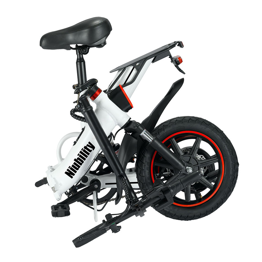 Niubility B14 Electric Moped Folding Bike 14 Inch 400W Motor 48V 15Ah Battery up to 100KM Mileage Max 25km/h Double Disc Brake APP Control - White Niubility B14 Electric Moped Folding Bike 14 Inch 400W Motor 48V 15Ah Battery Up To 100KM Mileage Max 25km/h Double Disc Brake APP Control - White -rockbros-shop Niubility B14 Folding Bike 14 inch 15Ah Battery up to 100KM 519189 5