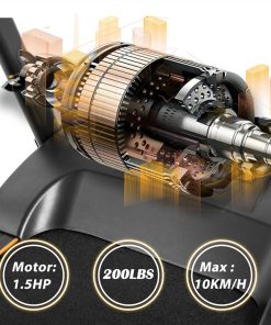 Merax 8030C Foldable Electric Treadmill Motorized Running Machine 1.5HP Motor Speed 3 Modes And 12 Automatic Programs With Large Display Transport Wheels Armrest Design - Black 5 Merax 8030C Foldable Electric Treadmill Motorized Running Machine 1.5HP Motor Speed 3 Modes And 12 Automatic Programs With Large Display Transport Wheels Armrest Design - Black -rockbros-shop Not allowed to sell to Walmart Electric Treadmill Motorized Running Machine 455303 3