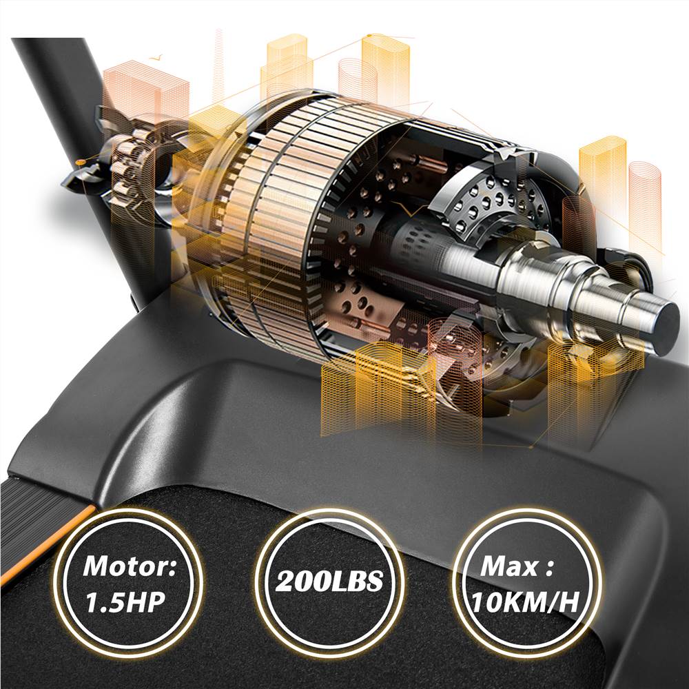 Merax 8030C Foldable Electric Treadmill Motorized Running Machine 1.5HP Motor Speed 3 Modes and 12 Automatic Programs with Large Display Transport Wheels Armrest Design - Black Merax 8030C Foldable Electric Treadmill Motorized Running Machine 1.5HP Motor Speed 3 Modes And 12 Automatic Programs With Large Display Transport Wheels Armrest Design - Black -rockbros-shop Not allowed to sell to Walmart Electric Treadmill Motorized Running Machine 455303 3