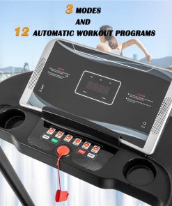 Merax 8030C Foldable Electric Treadmill Motorized Running Machine 1.5HP Motor Speed 3 Modes And 12 Automatic Programs With Large Display Transport Wheels Armrest Design - Black 6 Merax 8030C Foldable Electric Treadmill Motorized Running Machine 1.5HP Motor Speed 3 Modes And 12 Automatic Programs With Large Display Transport Wheels Armrest Design - Black -rockbros-shop Not allowed to sell to Walmart Electric Treadmill Motorized Running Machine 455303 4