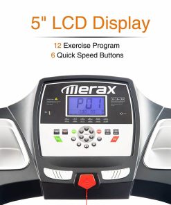 Merax Newest 2.25HP Electric Folding Treadmill Motorized Running Machine With Cushion Adjustable Incline Level Large Display - Black -rockbros-shop Not allowed to sell to Walmart Merax New 2 25HP ElectricTreadmill Folding Motorized Running Machine w Cushion 455332 5