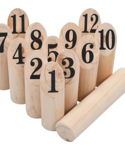 Number Kubb Game Set Wood 4 Number Kubb Game Set Wood -rockbros-shop Number Kubb Game Set Wood 427462 2