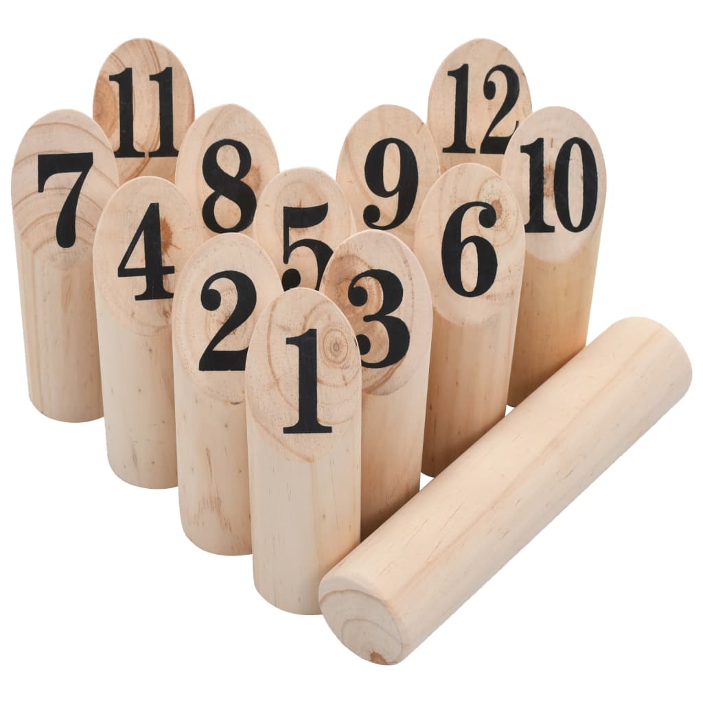 Number Kubb Game Set Wood Number Kubb Game Set Wood -rockbros-shop Number Kubb Game Set Wood 427462 2