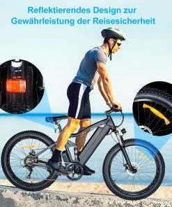 ONES1 Electric Bike 26*4.0 Inch Fat Tires 48V 500W Motor 10Ah Battery 25Km/h Max Speed Shimano 7 Speed - Black 13 ONES1 Electric Bike 26*4.0 Inch Fat Tires 48V 500W Motor 10Ah Battery 25Km/h Max Speed Shimano 7 Speed - Black -rockbros-shop ONES1 Electric Bike 48V 500W Motor 10Ah Battery Shimano 7 Speed Gear 518809 5