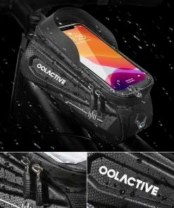 OOLACTIVE LF-0402 Bike Phone Front Frame Bag Bicycle Phone Mount Top Tube Bag Compatible Phone 4.7-6.5 Inch 12 OOLACTIVE LF-0402 Bike Phone Front Frame Bag Bicycle Phone Mount Top Tube Bag Compatible Phone 4.7-6.5 Inch -rockbros-shop OOLACTIVE LF 0402 Bike Phone Front Frame Bag 4 7 6 5 Inch 508838 4