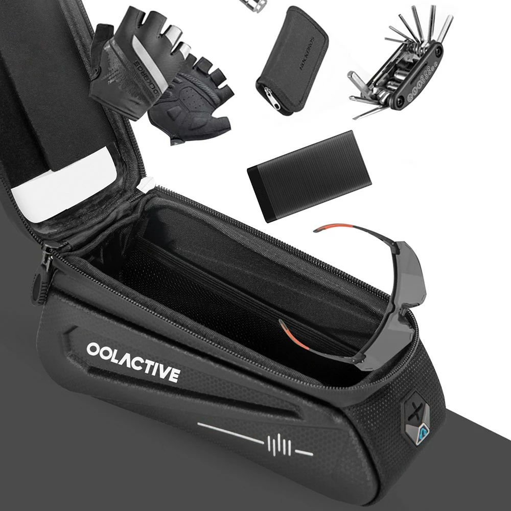OOLACTIVE LF-0402 Bike Phone Front Frame Bag Bicycle Phone Mount Top Tube Bag Compatible Phone 4.7-6.5 Inch 8 OOLACTIVE LF-0402 Bike Phone Front Frame Bag Bicycle Phone Mount Top Tube Bag Compatible Phone 4.7-6.5 Inch - Image 6