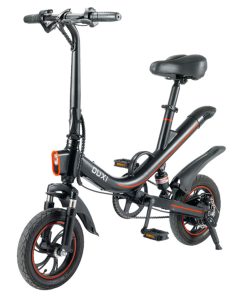 OUXI V1 Electric Bike 12 Inch Tires 350W Motor 36V 7.8Ah Battery 30Km Range 25Km/h Max Speed 150kg Max Load - Black