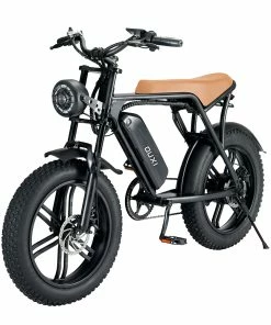 OUXI V8 Electric Bike 20*4.0 Inch Fat Tires 750W Motor 50Km/h Max Speed 48V 15Ah Battery Retro Ebike Max Load 150kg Dual Disc Brake Shimano 7-Speed Gear -rockbros-shop OUXI V8 Electric Bike 15Ah Battery 750W Motor 516334 2