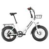 Philodo Bikes PHILODO H4 Foldable Step-Thru Fat Bike 20 Inch 48V 13Ah Removable Battery 250W Motor 25km/h Dual Brakes - White -rockbros-shop PHILODO H4 Foldable Step Thru Fat Bike 20 Inch White 507612 0
