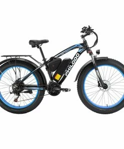 Philodo Bikes PHILODO H7 2.0 Electric Mountain Bike 26*4.0 Inch Fat Tires 48V 13Ah 1000W High-speed Motor 50Km/h Max Speed 65KM Range Removable Battery 21 Speed Gear All Terrain Fat Bike Black & Blue 8 Philodo Bikes PHILODO H7 2.0 Electric Mountain Bike 26*4.0 Inch Fat Tires 48V 13Ah 1000W High-speed Motor 50Km/h Max Speed 65KM Range Removable Battery 21 Speed Gear All Terrain Fat Bike Black & Blue -rockbros-shop PHILODO H7 2 0 All Terrain Fat Bike 26 Inch Black Blue 519321 0