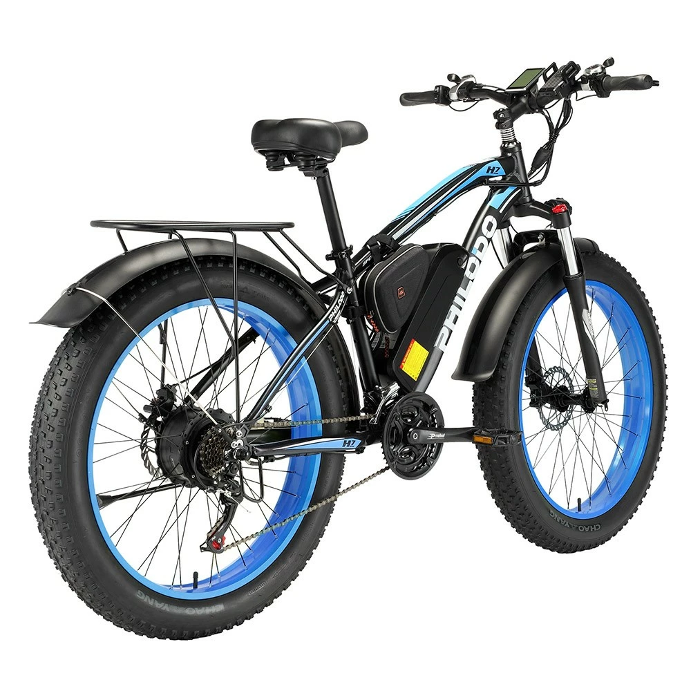 Philodo Bikes PHILODO H7 2.0 Electric Mountain Bike 26*4.0 Inch Fat Tires 48V 13Ah 1000W High-speed Motor 50Km/h Max Speed 65KM Range Removable Battery 21 Speed Gear All Terrain Fat Bike Black & Blue 7 Philodo Bikes PHILODO H7 2.0 Electric Mountain Bike 26*4.0 Inch Fat Tires 48V 13Ah 1000W High-speed Motor 50Km/h Max Speed 65KM Range Removable Battery 21 Speed Gear All Terrain Fat Bike Black & Blue - Image 5
