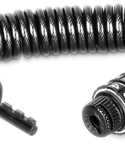 Portable Mini Bicycle Lock Security 4 Digit Resettable Combination Coiling Cable Lock - Black -rockbros-shop Portable Mini Bicycle Lock Security 4 Digit Resettable Black 907939