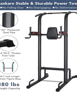 Power Tower Pull-Up Bar Dip Station Strength Training Workout Equipment For Professional Home Gym, Maximum Weight 180kg -rockbros-shop Power Tower Pull Up Bar Dip Station Workout Equipment 518051 5