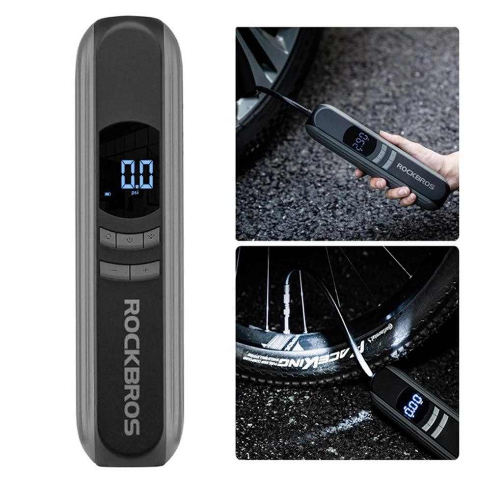 ROCKBROS A10 Electrical Air Pump 150PSI Fast Inflation Motorcycle Pump 2600mAh Battery 4 ROCKBROS A10 Electrical Air Pump 150PSI Fast Inflation Motorcycle Pump 2600mAh Battery - Image 2