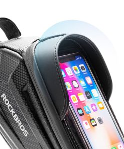 ROCKBROS Bicycle Bag Waterproof Touch Screen Cycling Bag Top Front Tube Frame MTB Road Bike Bag 6.5'' Phone Case -rockbros-shop ROCKBROS Bicycle Bag Waterproof Touch Screen Cycling Bag 517348 3
