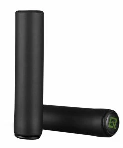ROCKBROS Bicycle Grip MTB Silicone HandleBar Grip Anti-skid Shock-absorbing Soft Bike Grip Ultralight - Black