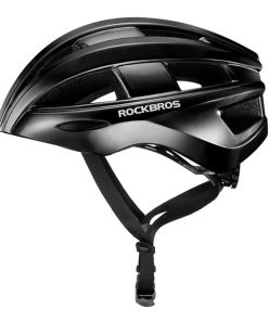 ROCKBROS Bicycle Helmet With Integrated Taillight MTB Road Cycling Helmet - Black