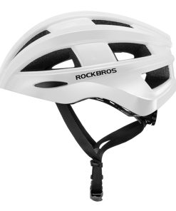 ROCKBROS Bicycle Helmet With Integrated Taillight MTB Road Cycling Helmet - White