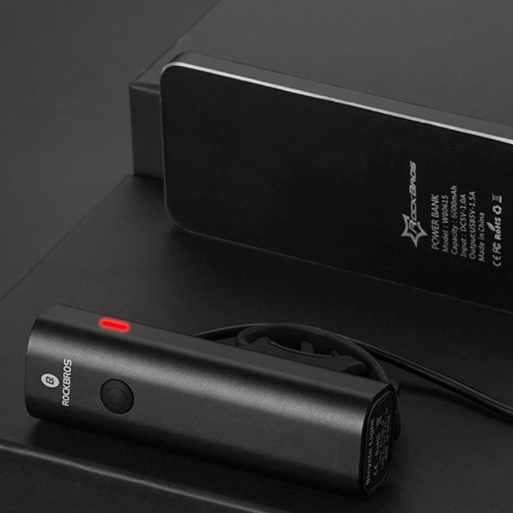 ROCKBROS Bicycle Light 400 Lumen 2000mAh Bike Headlight 3 Lightning Modes 200m Long Shot 6 ROCKBROS Bicycle Light 400 Lumen 2000mAh Bike Headlight 3 Lightning Modes 200m Long Shot - Image 4