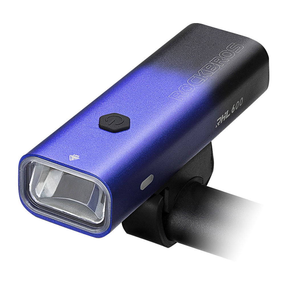 ROCKBROS Bicycle Light 600 Lumen 2600mAh Bike Headlight 5 Lightning Modes 200m Long Shot - Black and Blue Gradient ROCKBROS Bicycle Light 600 Lumen 2600mAh Bike Headlight 5 Lightning Modes 200m Long Shot - Black And Blue Gradient -rockbros-shop ROCKBROS Bicycle Light 600 Lumen 2600mAh Bike Headlight 517341 0