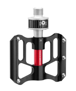 ROCKBROS Bicycle Pedals Quick Release CNC Rainproof Seal Bearing 8.2cm Widened Non-slip Chrome Molybdenum Bike Pedal