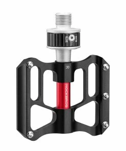 ROCKBROS Bicycle Pedals Quick Release CNC Rainproof Seal Bearing 8.2cm Widened Non-slip Chrome Molybdenum Bike Pedal