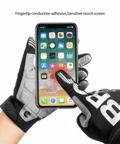 ROCKBROS Cycling Gloves Shockproof Wear Resistant Full Finger Windproof Gloves Breathable Lengthen Warm MTB Glove - M -rockbros-shop ROCKBROS Cycling Gloves Shockproof Wear Resistant M 518166 3