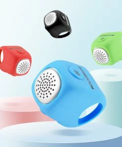 ROCKBROS Electric Cycling Bell 90 DB Horn Rainproof Bicycle Handlebar Silica Gel Shell Ring Bike Bell - Blue -rockbros-shop ROCKBROS Electric Cycling Bell 90 dB Horn Rainproof Blue 517346 1