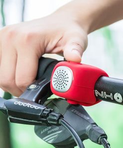 ROCKBROS Electric Cycling Bell 90 DB Horn Rainproof Bicycle Handlebar Silica Gel Shell Ring Bike Bell - Red -rockbros-shop ROCKBROS Electric Cycling Bell 90 dB Horn Rainproof Red 517344 2